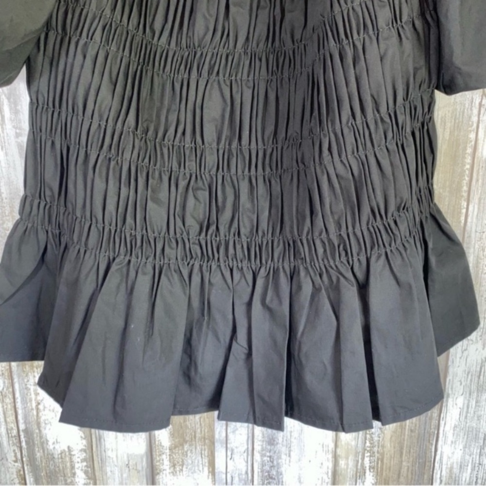 ASTR Savina Bubble Sleeve Black Top - Picture 5 of 7